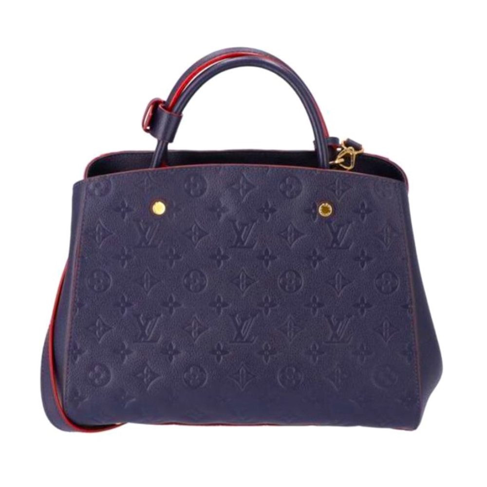 LOUIS VUITTON Montaigne BB
Marine Rouge Navy Bag Empreinte Leather